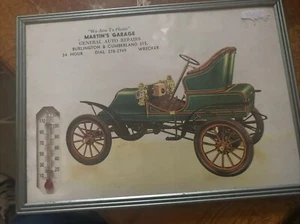 vintage Advertising thermometer Martins Garage - Picture 1 of 3