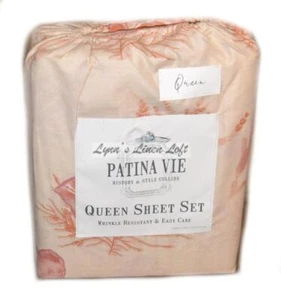 JUEGO DE SÁBANAS PATINA VIE CABOT COVE CORAL PEZ REINA 4P POLIÉSTER - Imagen 1 de 4