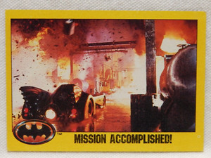 BATMAN BATMOBILE TRADING CARD #177 TOPPS 1989