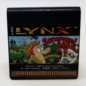 VINTAGE 1991 90s ATARI LYNX SCRAPYARD DOG VIDEO GAME CARD CARTRIDGE CART RETRO - Picture 1 of 6