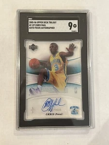 2005-06 Upper Deck Trilogy Chris Paul Rookie Auto Focus Autographed #AF-CP SGC 9 - Picture 1 of 2