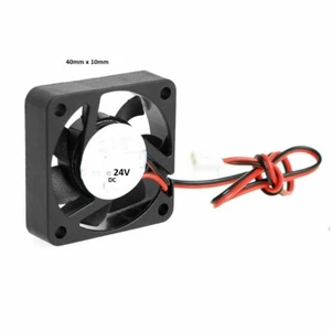 24V 40mm x 10mm 2 Pin CPU Brushless Cooling Fan PC Cooler Heat Sink Black RPM SB - Picture 1 of 8