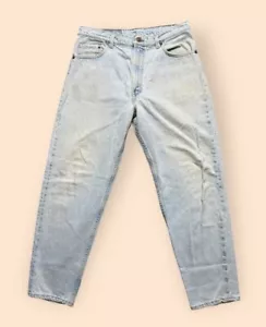 Jeans de mezclilla vintage Levi’s 550 calce relajado años 90 36x30 pierna cónica años 90 de colección - Imagen 1 de 4