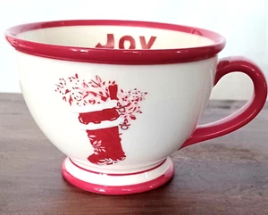 Taza de café Starbucks 10 oz. Medias navideñas Joy 2007 con patas - Imagen 1 de 3