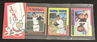 Pack 1975 Al Kaline Carlton Fisk Dick Allen Mike Schmidt Vic Albury Roy Blanco Foto 1 de 2