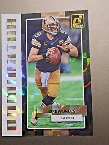 DREW BREES-2017 DONRUSS DOMINATOR INSERT HOLOGRAM ๐ FOOTBALL CARD-N.O. SAINTS - Picture 1 of 3