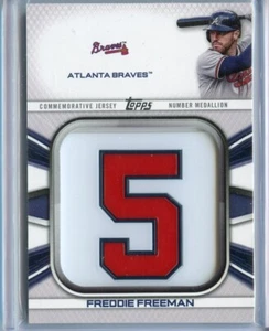 2022 Topps Commemorative Player Jersey Number Medallions #JNMFF Freddie Freeman - Picture 1 of 1