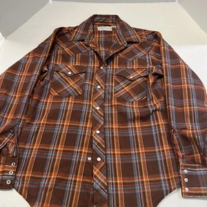 Kings Court Plaid Western Pearl Snap Men’s Shirt 15 1/2 - 34 - Picture 1 of 11