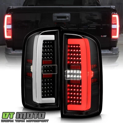 For 2015-2022 GMC Canyon/Chevy Colorado Black Full LED Tail Lights Brake Lamps - Image 1 of 4