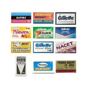 70 Awesome double edge blade sampler Gillette Feather Astra Nacet Voskhod Minora - Imagen 1 de 1