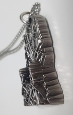 Game of Thrones 3D Iron Throne Silver Necklace Silver Xmas Gift Present Birthday