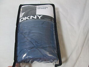 New DKNY DIAMOND TUCK Sapphire Blue Standard Pillow Quilted Sham 20"x30" New