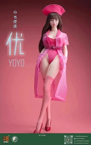 I8TOYS I8-C008B 1/6 Juego de cabeza y ropa para figura de juguete de 12"" ojos móviles femeninos niña - Imagen 1 de 4