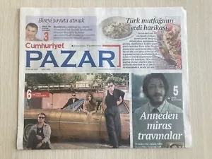 Cumhuriyet Pazar Turkish newspaper supplement Kubilay Aka / Fast Shipping - Foto 1 di 2