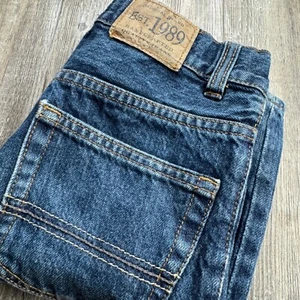 Children's Place Youth Boys Size 8 Straight Leg Blue Jeans Dark Wash - Picture 1 of 5