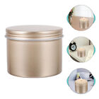 4 Pcs Aluminum Alloy Candle Jar Tin Containers with Lids Mini Candles