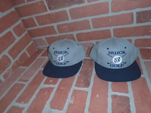 BUICK GOLF VINTAGE SNAPBACK HAT LOT OF 2 BOTH NEVER WERE WORN - Picture 1 of 3