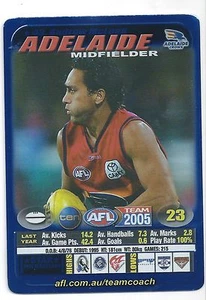 2005 Teamcoach Blue Star Premium Prize Card (43) Andrew McLEOD Adelaide - Picture 1 of 1