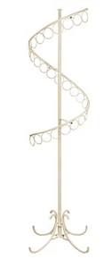 SSWBasics Boutique Elfenbein Spiral Schal Organizer - Eleganter Schalständer mit 27 - Bild 1 von 2