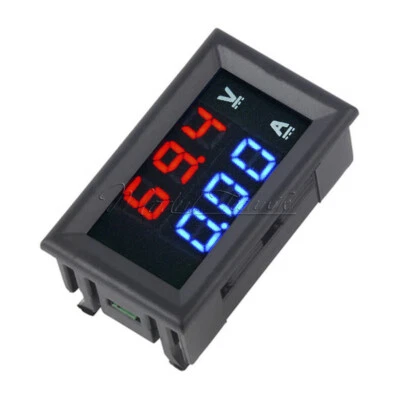 DC 100V 10A Voltmeter Ammeter Blue + Red LED Amp Dual Digital Volt Meter New