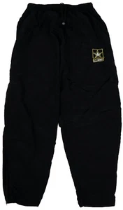 LARGE LONG - US APFU Pants Army Black Gold PT Fitness Pants Unisex Trousers - Picture 1 of 4