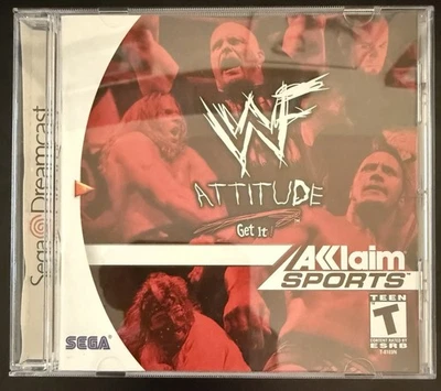 WWF Attitude (Sega Dreamcast, 1999) CIB Complete Tested With Registration Card - Image 1 of 4