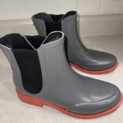 STIVALI DA PIOGGIA UGG CARBONE AVIANA GOMMA LANA DI PECORA GORED DONNA US 9