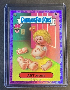 2025 Topps GPK il peggiore del 40° anniversario arte a parte viola / 199 #7a - Foto 1 di 2