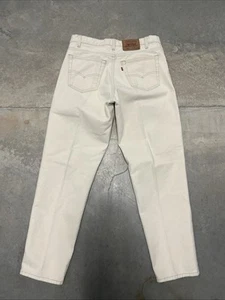 Vintage Levis Herren 550 Relax Fit Jeans Hellbraun 34x30 Straight Leg Made In USA 90s - Bild 1 von 6