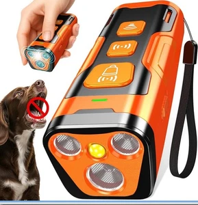 YUYQA Dog Bark Deterrent Device, 3X Ultrasonic, 23 FT Range, Rechargeable - Picture 1 of 8