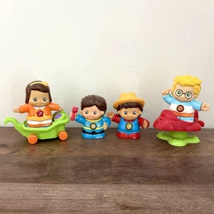 Lot 6 Vtech Go Go Smart Friends Joe Luca Dawn Hector Plane Wagon Figures V-Tech - Picture 1 of 9