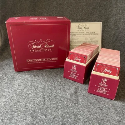 Trivial Pursuit Baby Boomers Edition Vintage 1985 Parker - Subsidiary Card Set  - Image 1 of 4
