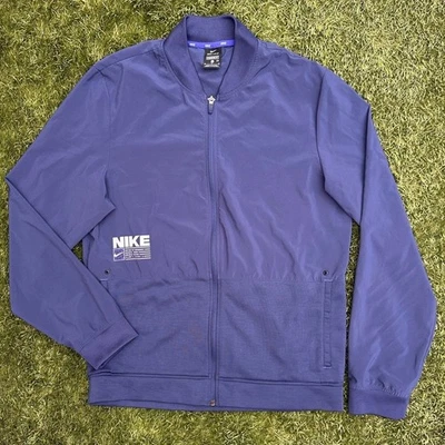Nike Dri-fit Full Zip Training Jacket Lightweight Athletic Performance Bomber M - Image 1 of 4