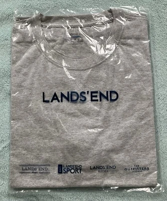 ‘Land’s End’ Men’s Gray Heather T-Shirt- Size XL- Brand New - Image 1 of 4
