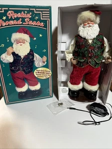 Baile musical vintage Rockin’ Around Santa #3 probado funciona en caja - Imagen 1 de 7