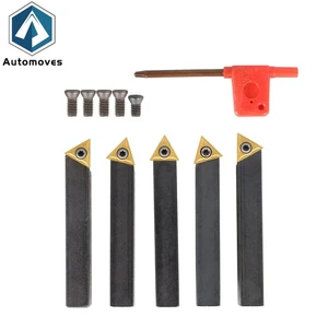 Torno de 1/2 " inserto de carburo indexable + kit de soporte de broca de herramienta de torneado 5 piezas - Imagen 1 de 10