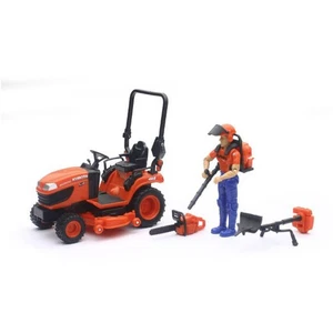 Trattore prato Ray 1/18 Kubota BX2670 nuovo con figure e accessori SS-33453 - Foto 1 di 2