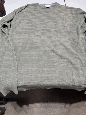 Vintage 90's Barneys New York Mens Green Waffle-knit Cotton Blend Size XL - Image 1 of 4