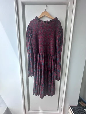 Vestido Polo Ralph Lauren, Usado 1x Niñas 12-14 / LG, Cachemira Sobre Base Borgoña  Foto 1 de 4