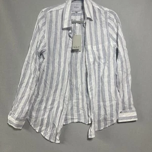 Neu Rails Charli Damenshirt blau weiß gestreift Größe Medium neu mit Etikett leichter Strand - Bild 1 von 11
