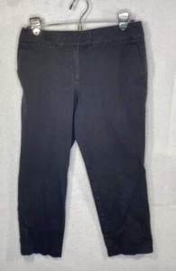 Ann Taylor Factory Petite Women's Black Cotton Blend Curvy Dress Pants Size 4P - Picture 1 of 10