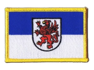 Deutschland Vorpommern Aufnäher Flaggen Fahnen Patch Aufbügler 8x6cm - Foto 1 di 1