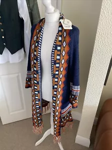 Cardigan a frange nuovo con etichette grande (14-16) hippy/boho/festival - Foto 1 di 16