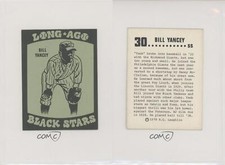 1978 Fleer Laughlin Long Ago Black Stars Bill Yancey #30
