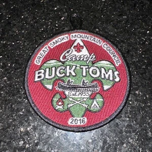 Boy Scout Camp Buck Toms Great Smoky Mountain Council GSMC 2016 PATCH - Picture 1 of 6