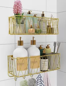 Selbstklebender Dusch Caddy Korb Regal, Bad Shampoo Organizer Regale, Küche - Bild 1 von 6