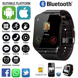 NEW Professional Smart Watch 2G SIM Camera Wrist Watch GSM SMS For Android IOS