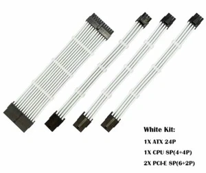 Cable de alimentación de extensión PC PSU para CPU tarjetas gráficas placa base - Imagen 1 de 8