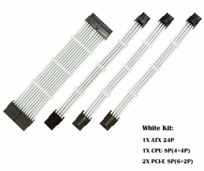 Spiele PC PSU Verlängerung Netzkabel für CPU Gpu Grafik Karten Grundplatte - Bild 1 von 4