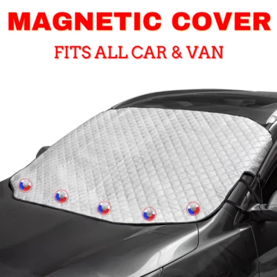 LARGE Car Windscreen Cover MAGNET Windshield Frost Rain Snow Sun Shade Protector - Image 1 of 4